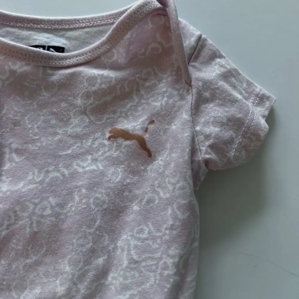 Cute Pink Puma Bodysuit - Size 0-3 Months - Great Condition!